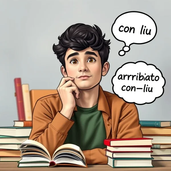 L'espressione "arrabbiato con lui"