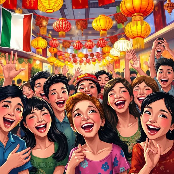 Emozionato per la festa: một minh họa về niềm vui
