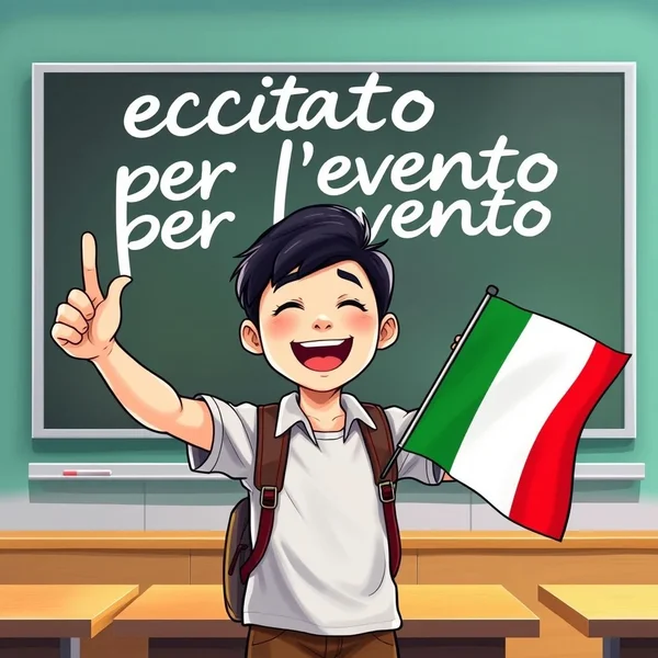 Eccitato per l'evento: Ý nghĩa và Cách dùng trong tiếng Ý