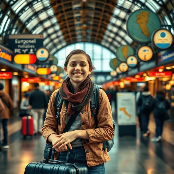 Emozionato per il viaggio: la gioia di partire