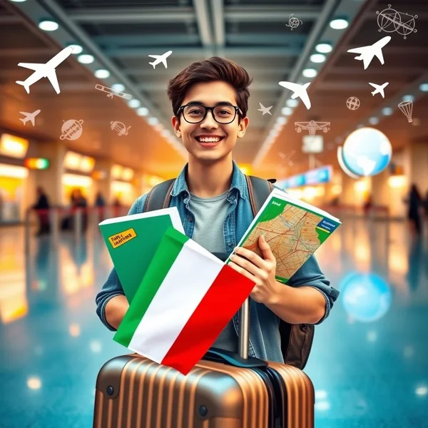 Emozionato per il viaggio: la gioia di partire