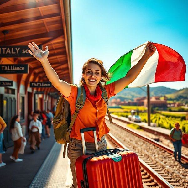 Emozionato per il viaggio: la gioia di partire