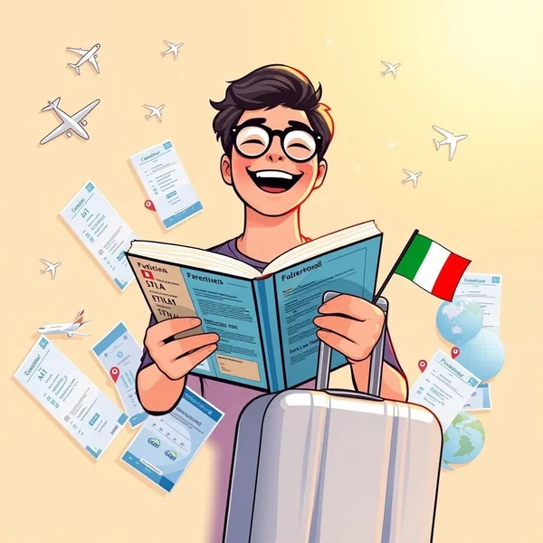Emozionato per il viaggio: la gioia di partire