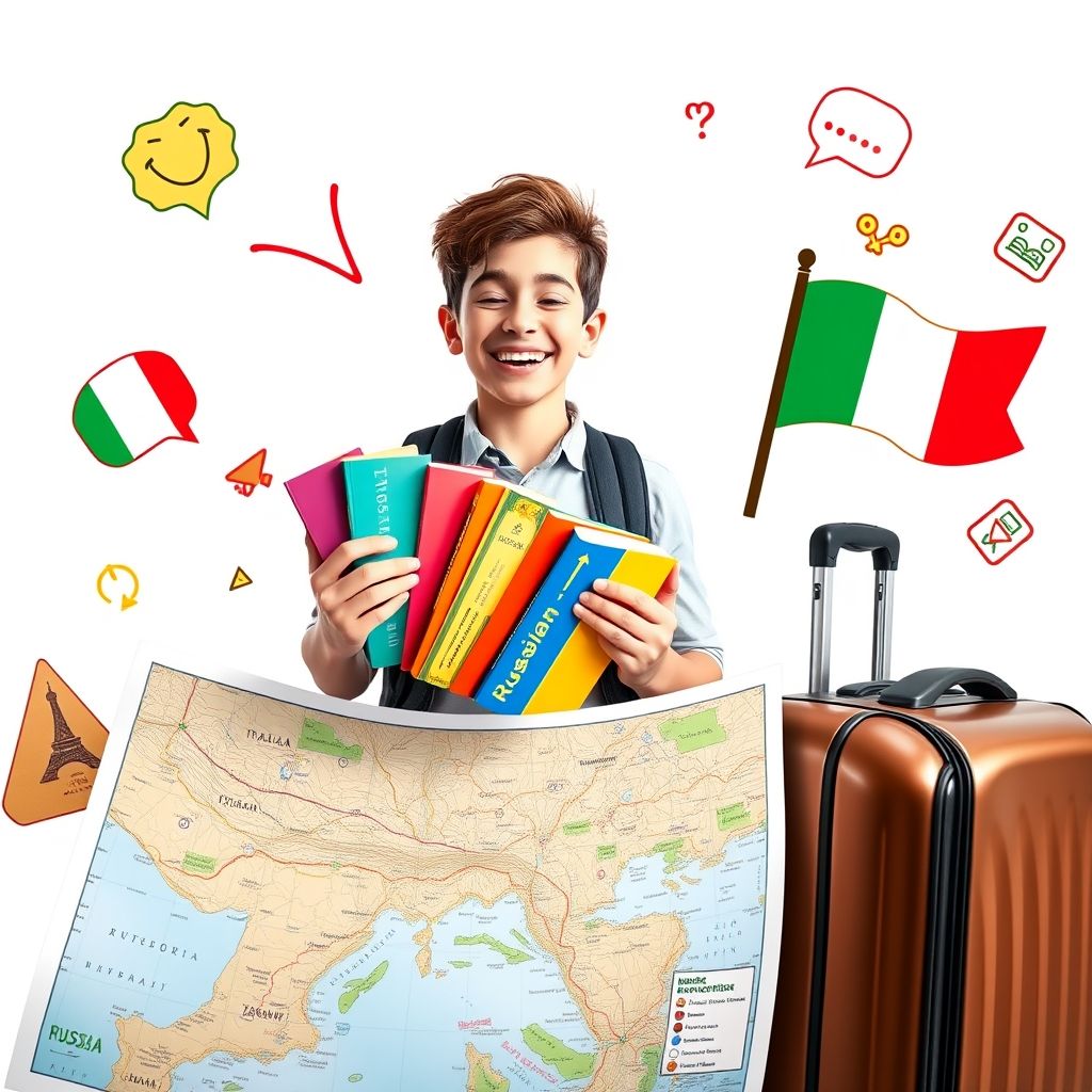 Emozionato per il viaggio Полное руководство для разговорной речи и пополнения итальянского словарного запаса