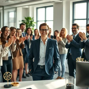 Felice per la promozione significado gramática e uso natural em italiano