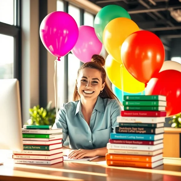 Felice per la Promozione: Một Người Đang Mỉm Cười ở Nơi Làm Việc