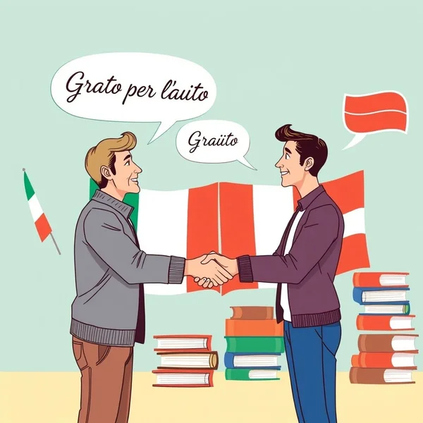 Grato per l'aiuto: uitdrukkingen van dankbaarheid in het Italiaans