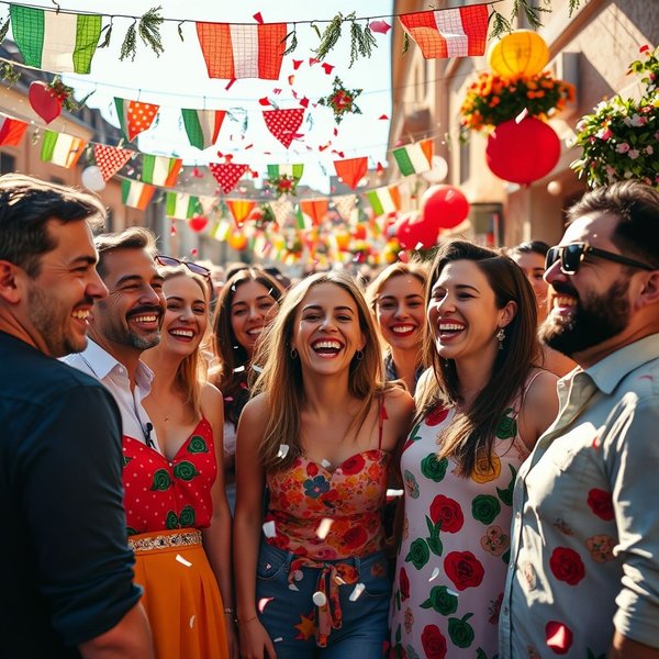 Allegro dopo la festa: festeggiamenti e gioia