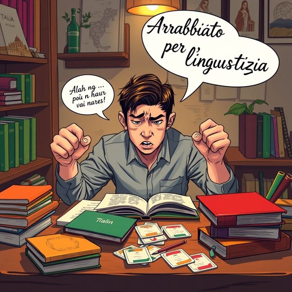 Arrabbiato per l'ingiustizia in italiano