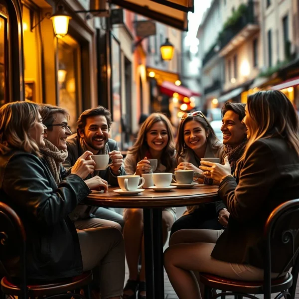 Essere contento della compagnia