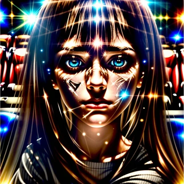 Emozionato dal film - Image of a person moved after watching a film.