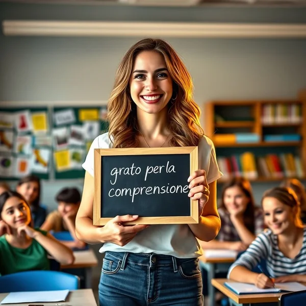 Grato per la comprensione: um gesto de gratidão