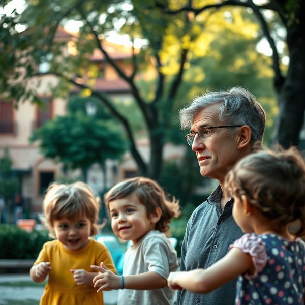 preoccupato per i bambini