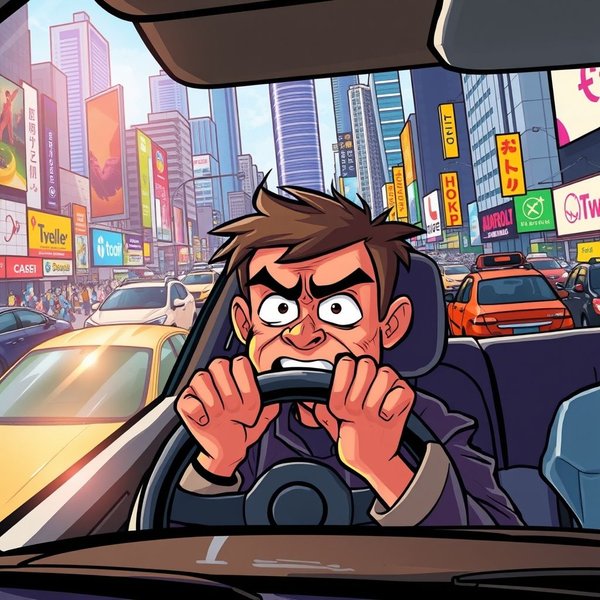 Irritato dal Traffico