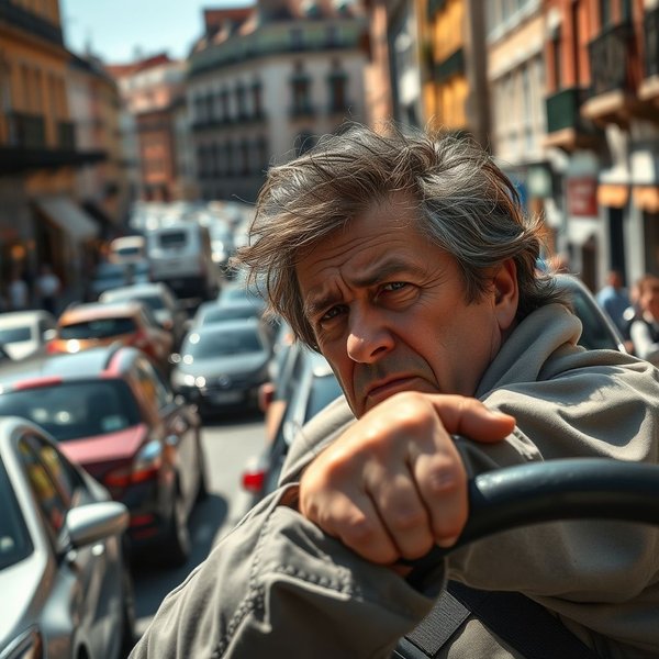 Irritato dal Traffico