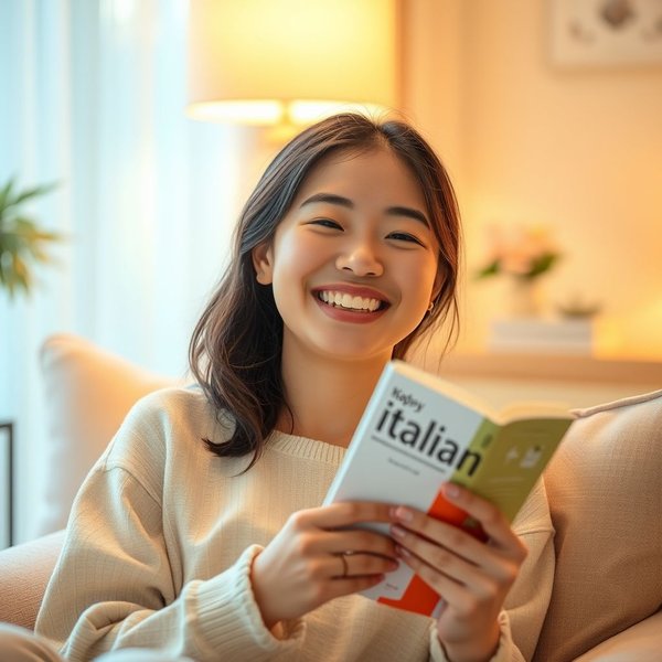 Sollevato dalla decisione: una persona sorridente che prova sollievo