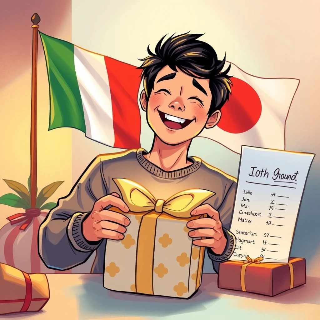 contento del regaloを使って喜びを表すイタリア語実用ガイド