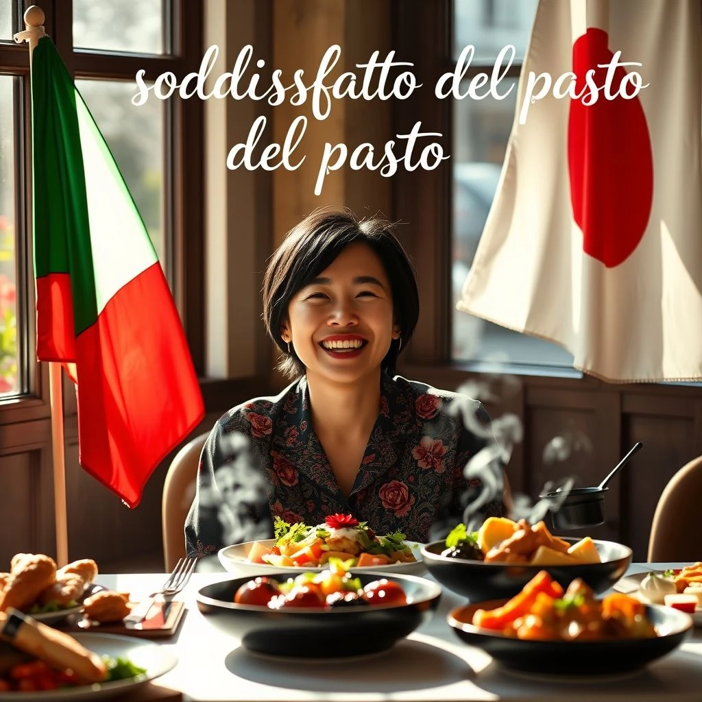 soddisfatto del pasto 食事に満足した 意味と自然な使い方と例文と関連表現