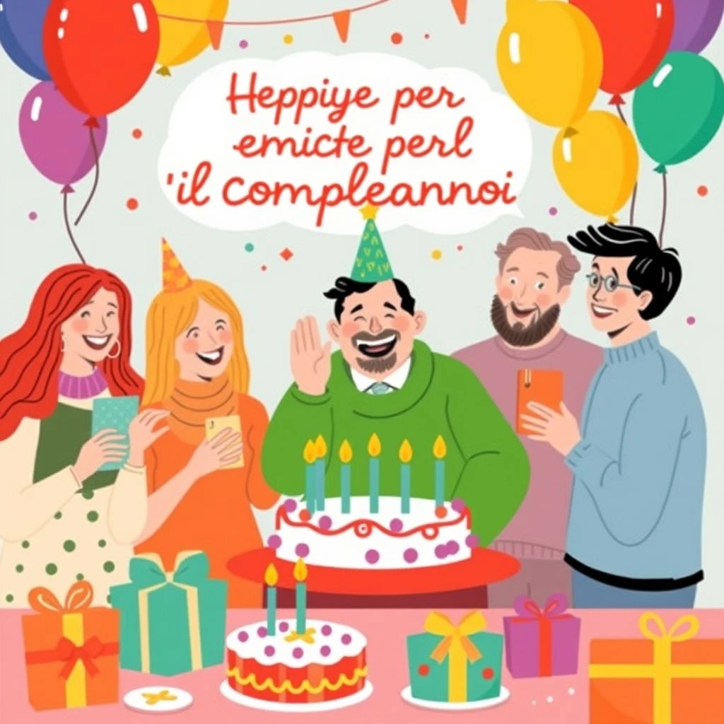 Felice per il compleanno Bedeutung Grammatik praktische Anwendung  de