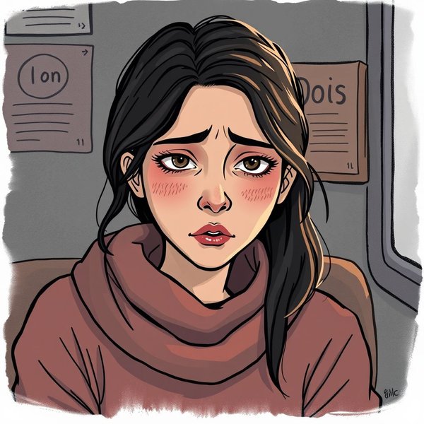 Persona triste per la separazione