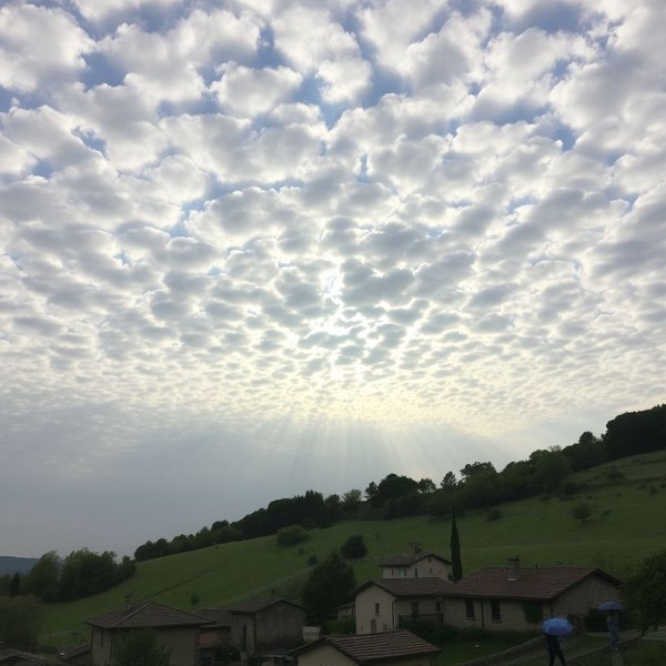 Cielo a pecorelle, acqua a catinelle: previsioni del tempo in italiano