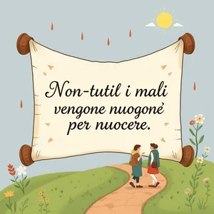 Non tutti i mali vengono per nuocereの意味・起源・使い方を解説