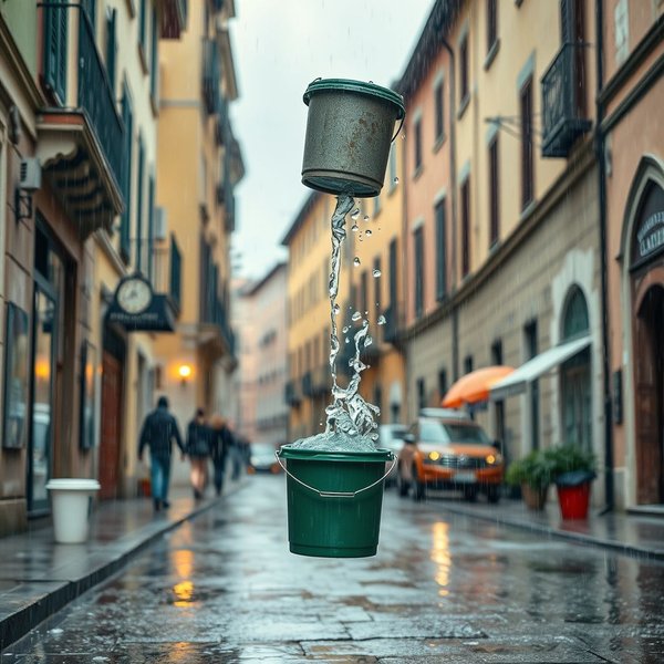 What does Piove a catinelle mean? Learn Italian with idioms!
