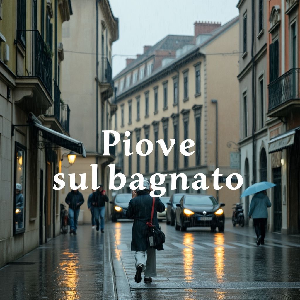 Piove sul bagnato Comprendre et utiliser cette expression italienne