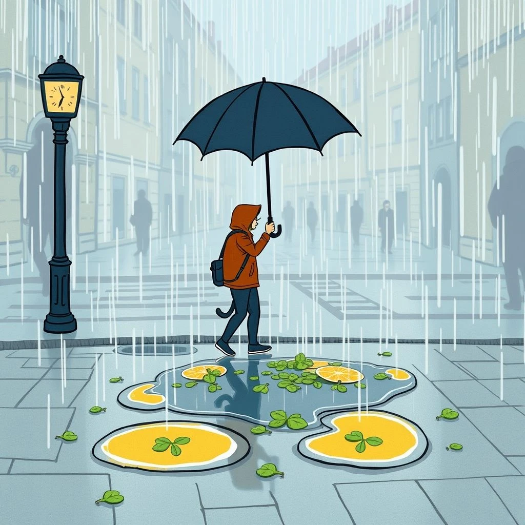 Piove sul bagnato entendendo e usando idioma italiano comum