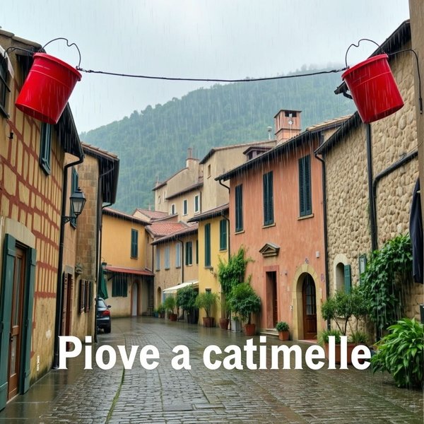 ¿Qué significa Piove a catinelle? Aprende italiano con expresiones idiomáticas!