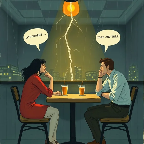 Illustratie van het spreekwoord Tra il dire e il fare c’è di mezzo il temporale
