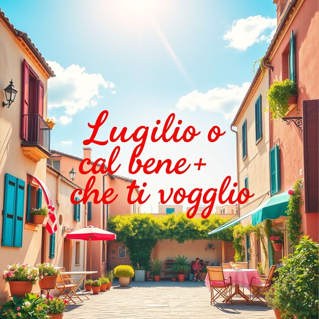 Wat betekent Luglio col bene che ti voglio en hoe gebruik je het