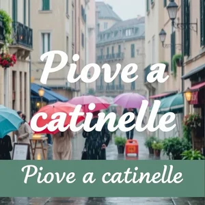 Wat betekent Piove a catinelle en hoe gebruik je het
