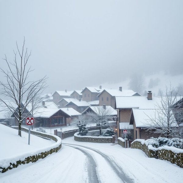 Aria di neve, silenzio breve: Ein Sprichwort über das Wetter