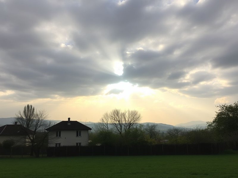 Hình ảnh: Một ngày nắng tháng Năm bỗng trở nên nhiều mây, tượng trưng cho tục ngữ Caldo di maggio dura poco e fa danno