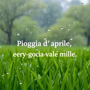 Co znaczy Pioggia d’aprile, ogni goccia vale mille – włoskie znaczenie