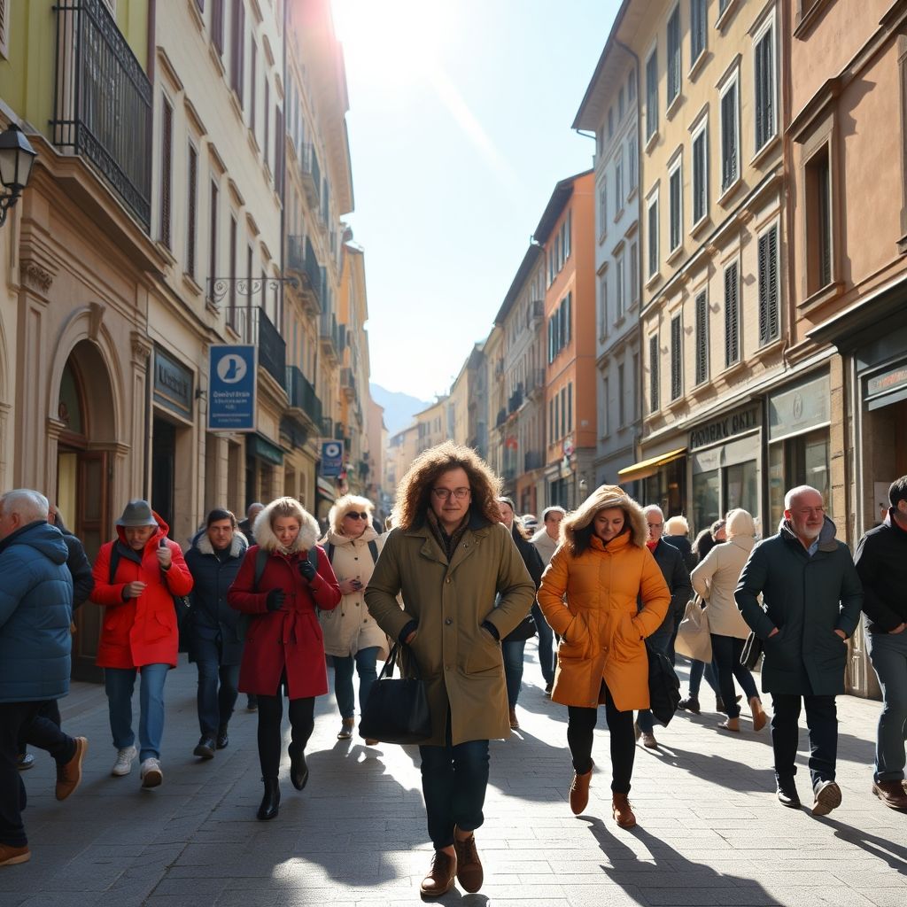 Freddo cane e sole bastardo decifrando clima enganador italiano