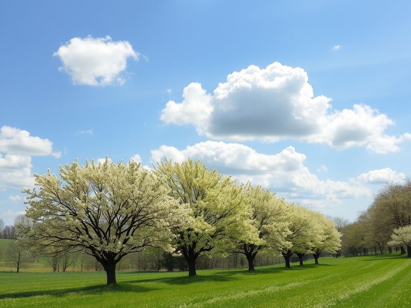 Изображение: Солнечный майский день, который становится облачным, символизируя пословицу Caldo di maggio dura poco e fa danno