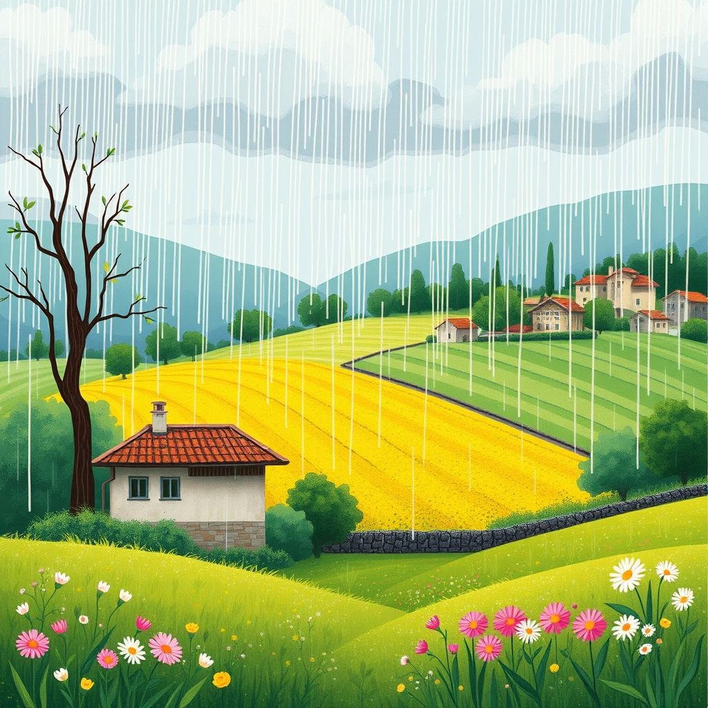 Pioggia d’aprile, ogni goccia vale mille e sua sabedoria popular