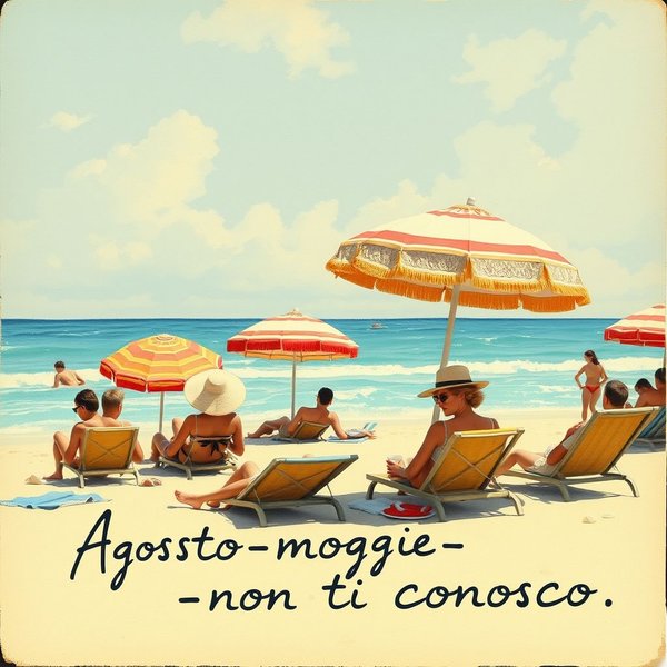 Provérbio Agosto moglie mia non ti conosco - Significado e Uso