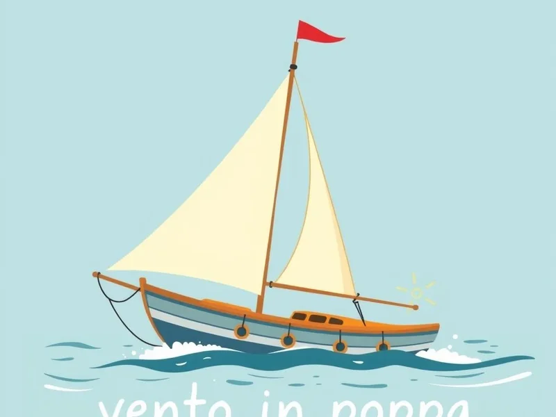 Cosa significa Vento in poppa in italiano
