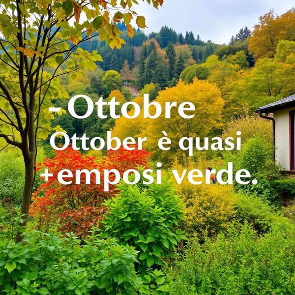 Cosa significa Ottobre è quasi sempre verde
