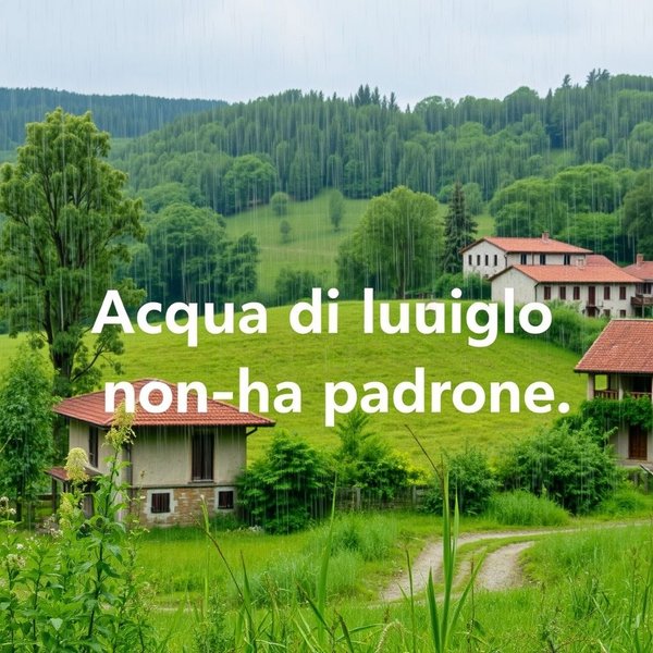 Acqua di luglio non ha padrone: ý nghĩa và cách sử dụng