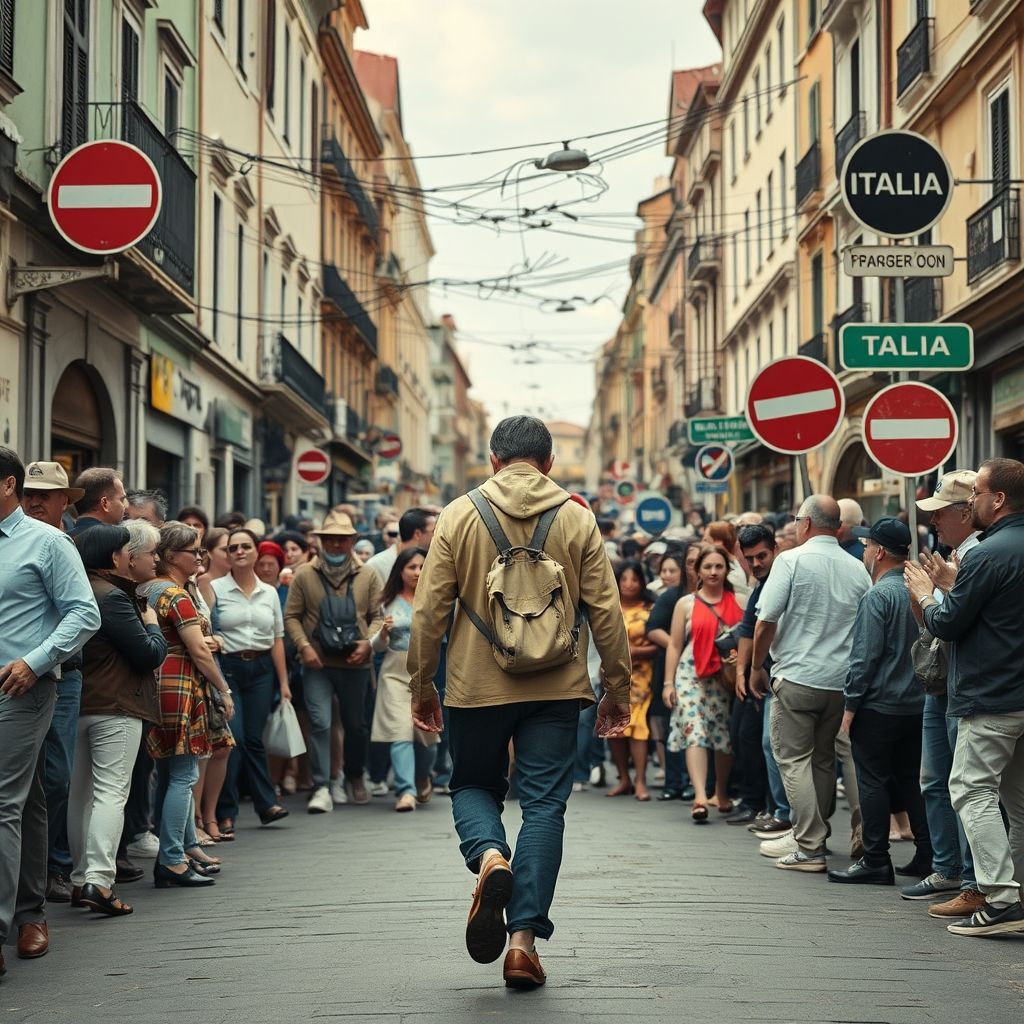 Aller à contrecourant Andare controvento pour parler comme un Italien