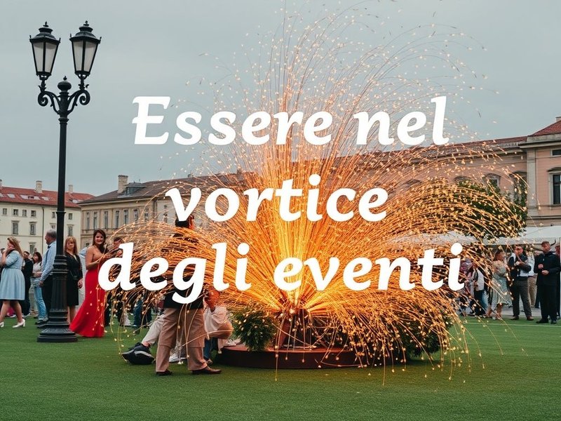 Essere nel vortice degli eventi: znaczenie i użycie
