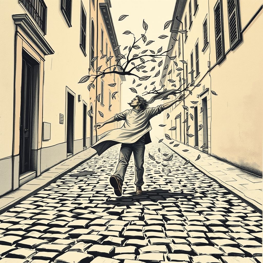 Идти против ветра с выражением Andare controvento