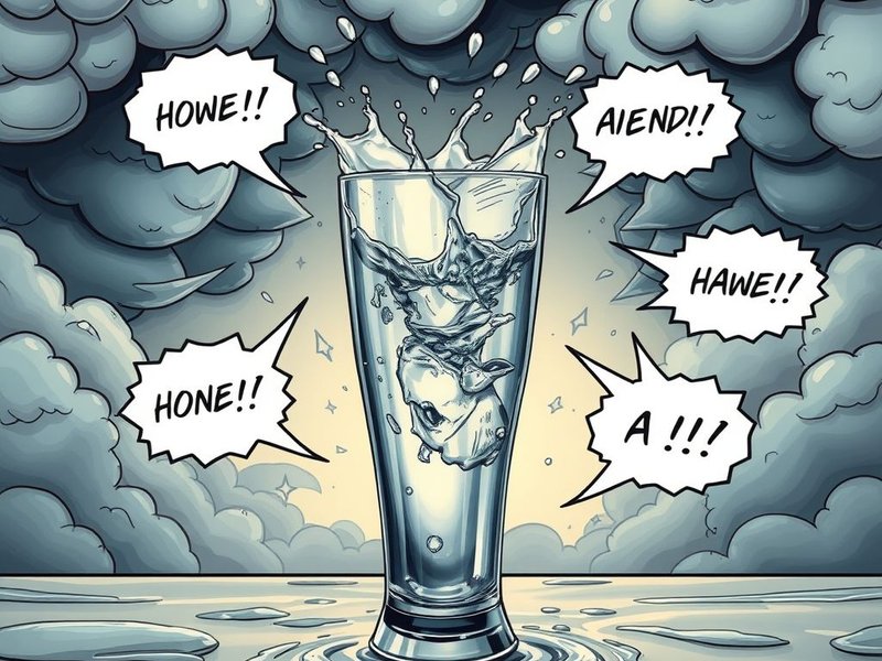 Significado de Tempesta in un bicchier d’acqua: Quando uma pequena coisa se torna um grande problema