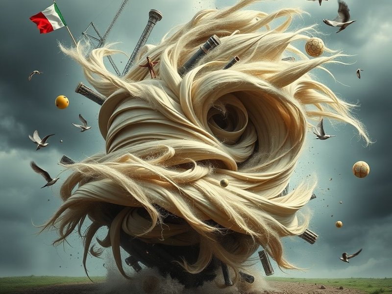 Betekenis van Essere Travolti da un Ciclone in het Italiaans