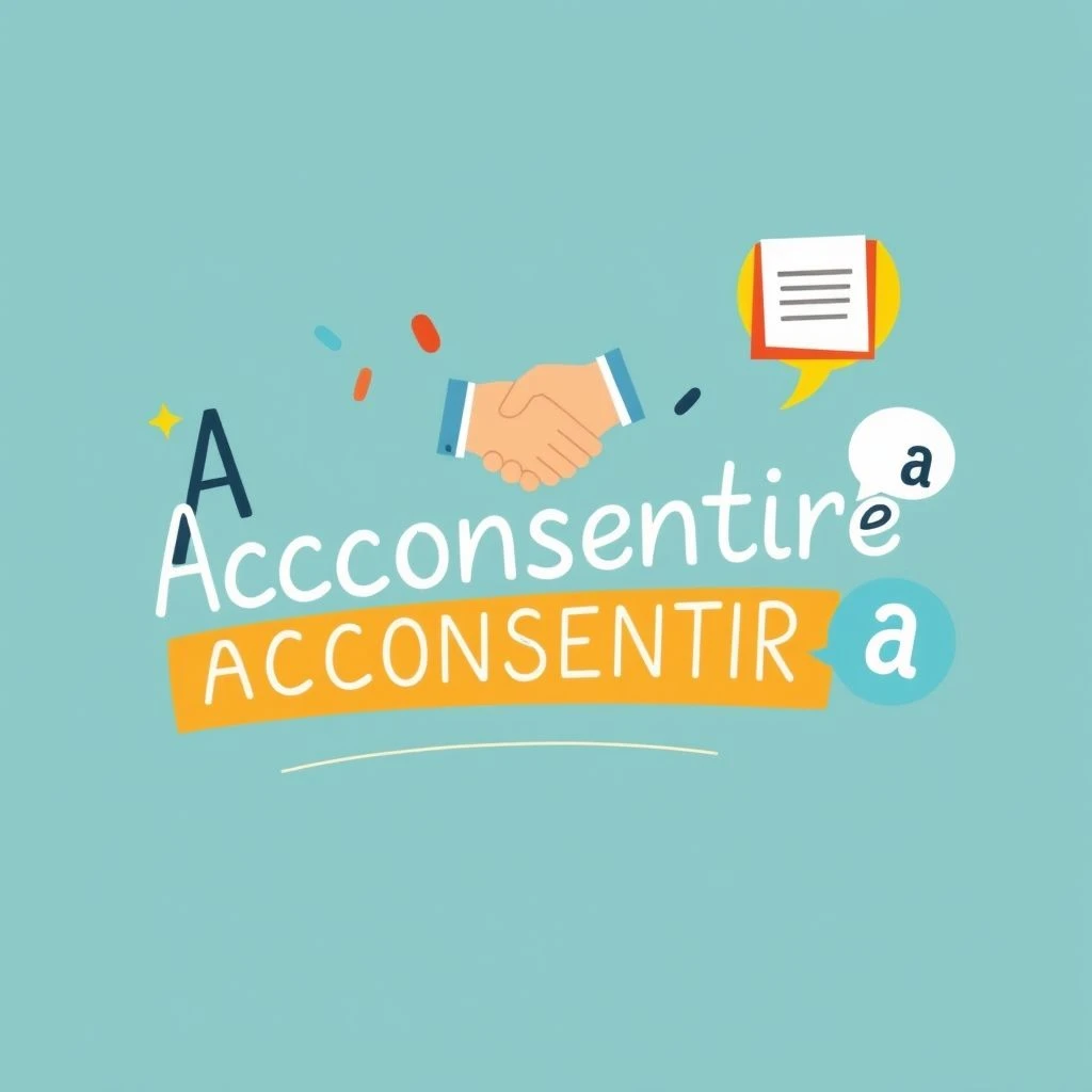 Wie man Acconsentire a verwendet – Bedeutung und Beispiele