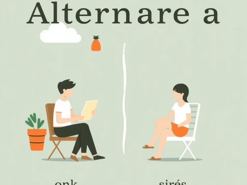 Alternare a: the correct use